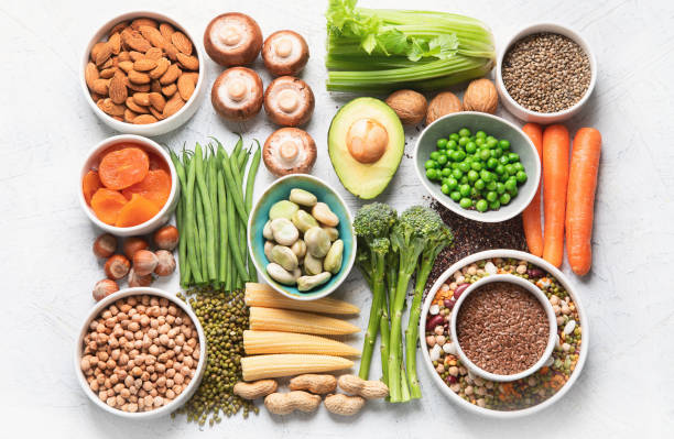 istock Food sources of plant based protein. 1158542298