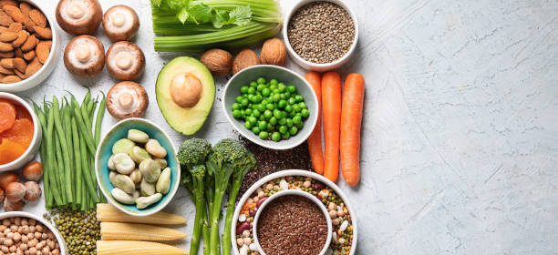 istock Food sources of plant based protein. 1158542395