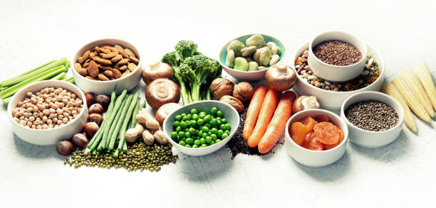 istock Food sources of plant based protein. 1158542403