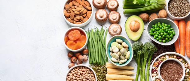 istock Food sources of plant based protein. 1158542404