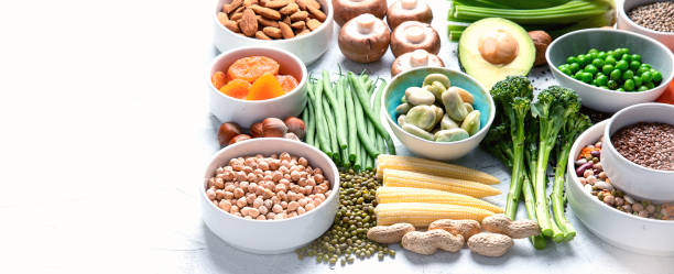 istock Food sources of plant based protein. 1158542418