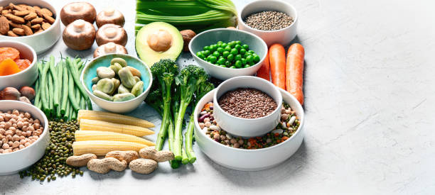 istock Food sources of plant based protein. 1158542426