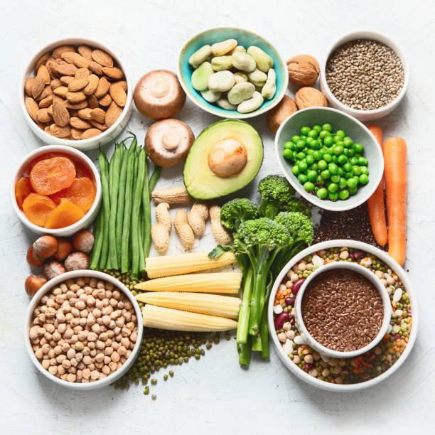istock Food sources of plant based protein. 1158542428