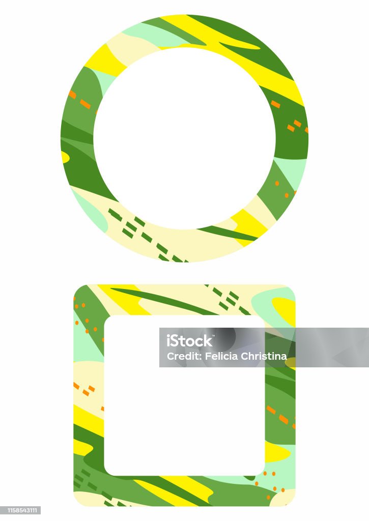 Label Sticker Design Colorful Abstract Background Stock Illustration ...