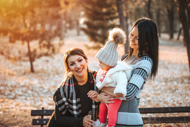 istock Family enjoying sunny autumn day 1158546057