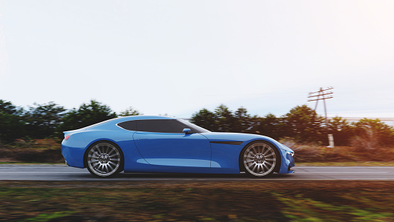 Snoqualmie, WA, USA\n11/5/2022\nBlue BMW M3 driving on the road