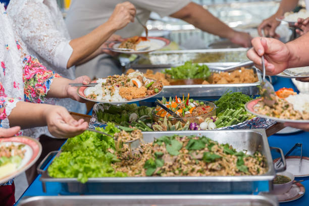 istock Food Buffet Catering Dining Eating Party Sharing Concept. 1158551362