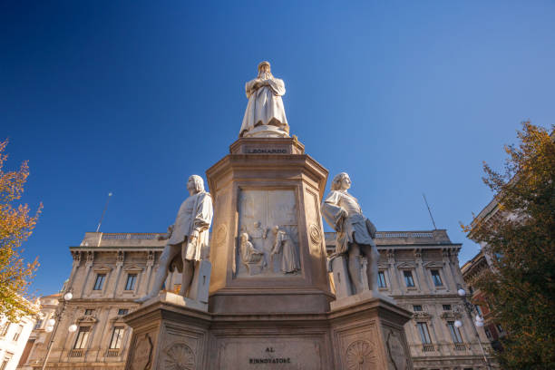 istock Monument of Leonardo Da Vinci on the square Della Scala in Milan 1158551781
