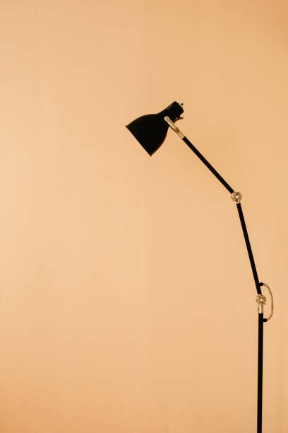 istock Stylish floor lamp in apartment 1158554951