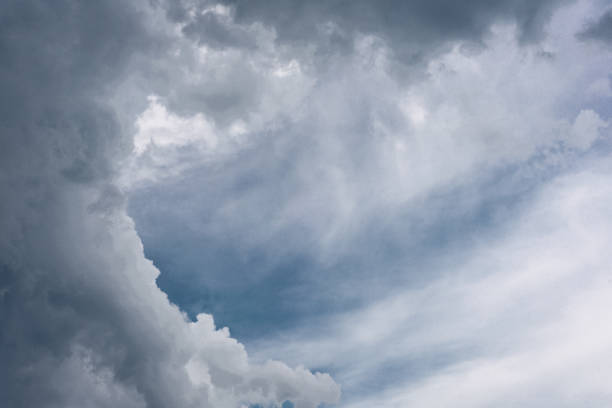 istock The sky was overcast with clouds before the rain is heavy. 1158556400