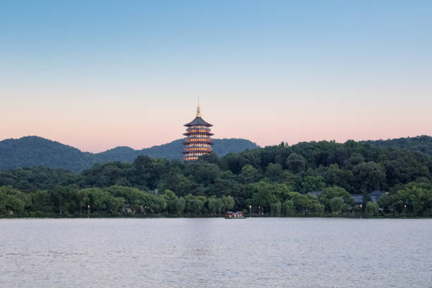 istock beautiful hangzhou west lake scenery 1158560878