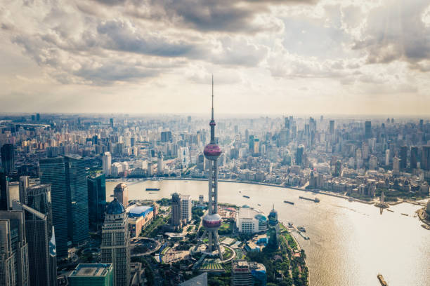 istock Shanghai oriental pearl tower 1158565360