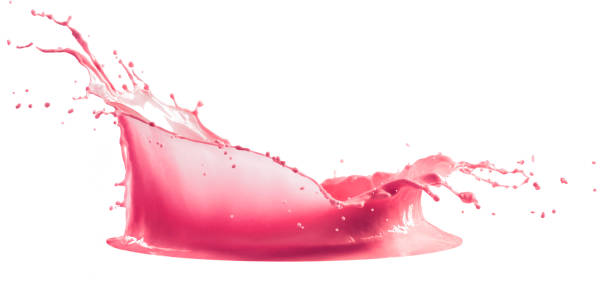 istock pink paint splash isolated on white background 1158569868