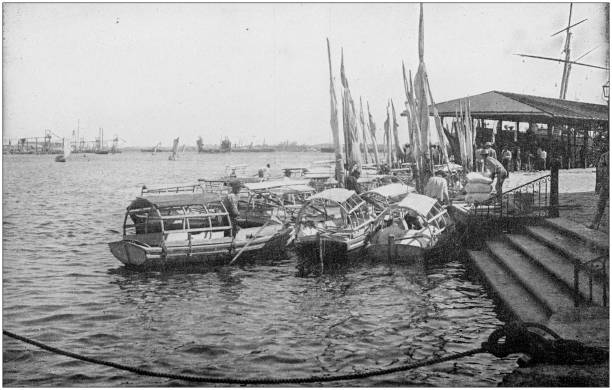 istock US Army black and white photos: Havana docks 1158571122