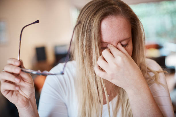 istock Young woman is tired, sad, stressed, depressed or overworked 1158571163