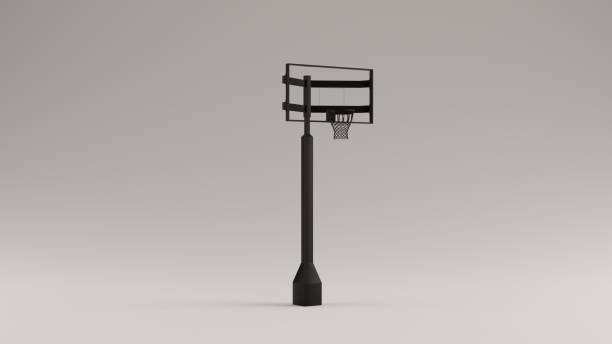 istock Black Basketball Hoop 1158571195