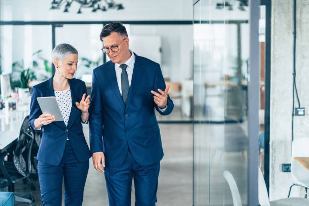 istock Business partners in discussion 1158574089