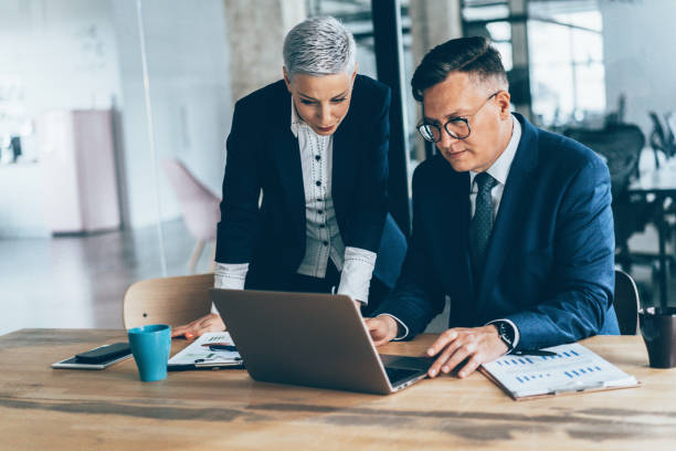 istock Discussing the report with the CEO 1158574157