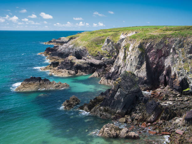 istock Coastal cliffs in Pembrokeshire, South Wales, UK, as viewed from the Coast Path 1158577246