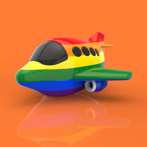 istock Plane and transport concept - 3D Illustration 1158579384