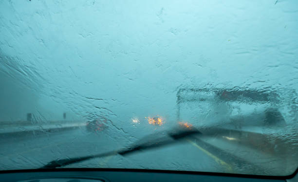 istock Rainy weather on the highway 1158581508