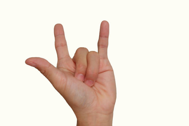 istock Close up hand isolated background 1158583526