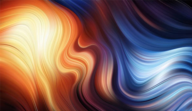 illustrations, cliparts, dessins animés et icônes de vector moderne fond de flux coloré. couleur wave forme liquide. conception abstraite. - flame coloured