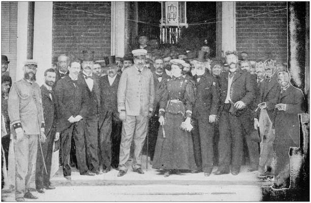 istock US Army black and white photos: General Arola and Elsa Tobin, Havana, Cuba 1158585015