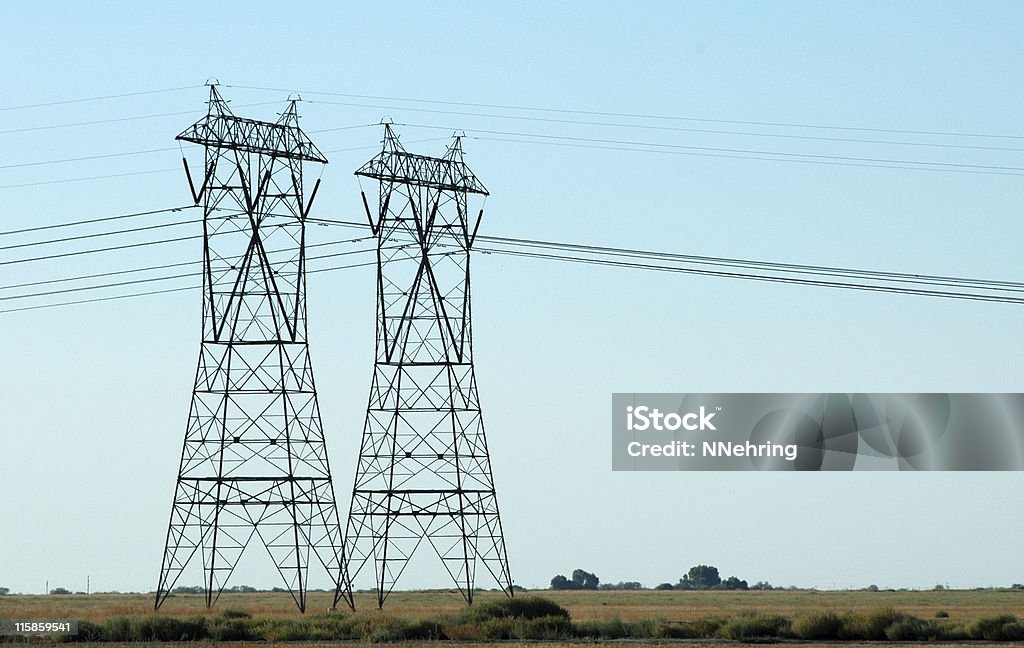 Мощность передачи towers - Стоковые фото Башня роялти-фри