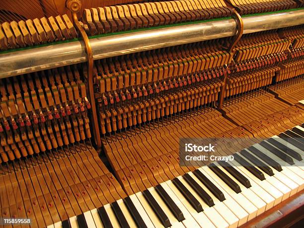 Old Piano Stock Photo - Download Image Now - Color Image, Horizontal, Indoors