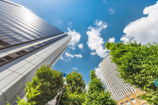 istock Fresh green and urban buildings 1158598595