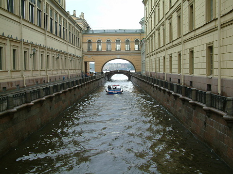 The Winter Channel in St.Petersburg , Russia