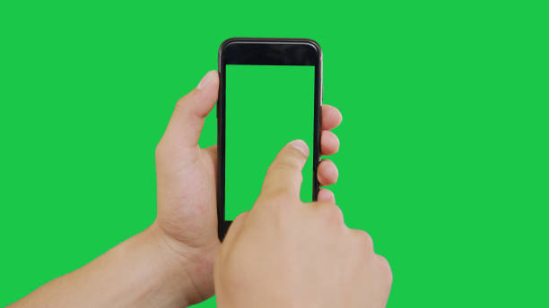 istock Swipes Smartphone Green Screen 1158600937