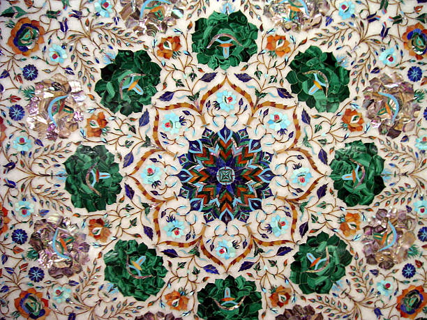 istock Table with inlay work handmade in Rajasthan,India 115860099