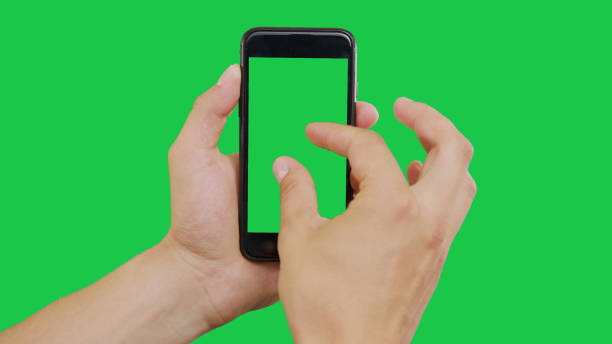 istock Zooming Smartphone Green Screen 1158601096
