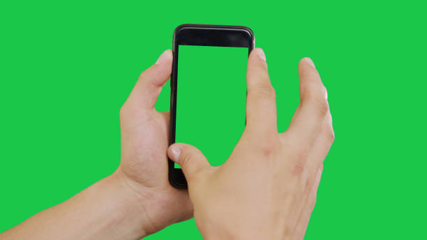 istock Zooming Smartphone Green Screen 1158601175