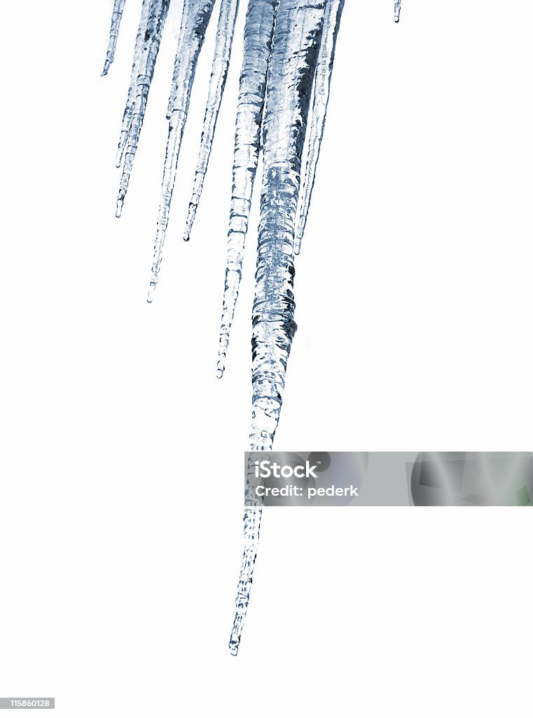 Semplice icicles - Foto stock royalty-free di Bianco