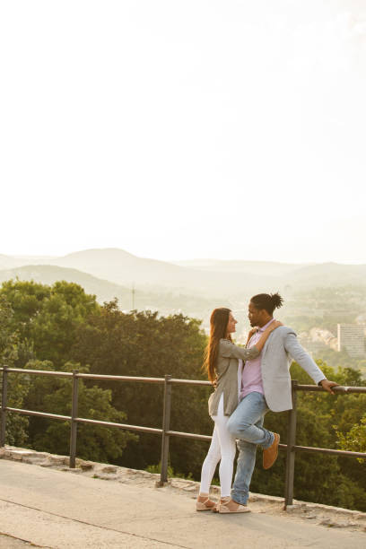istock Couple enjoying the view on Budapest 1158602306