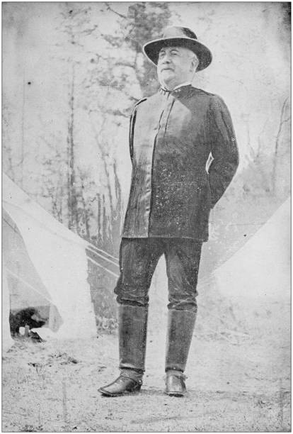 istock US Army black and white photos: Major General John R Brooke, Chickamauga camp 1158602312