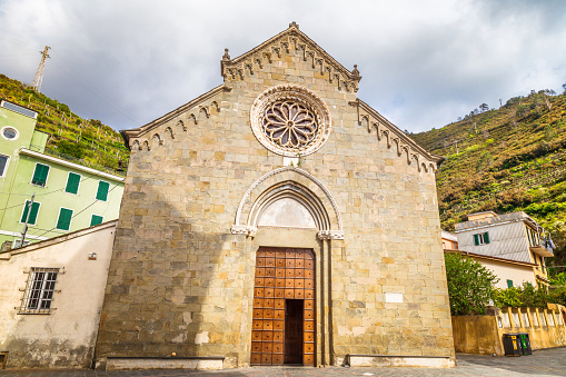Chapel in Manarola, the Cinque Terre towns, Italy.