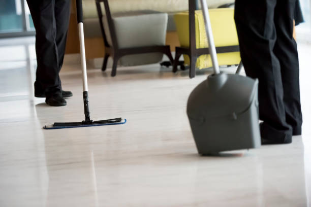istock Sweeping the floors of the bar 1158603834