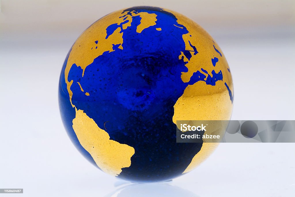 Grungey глобус Атлантический край - Стоковые фото Глобус роялти-фри