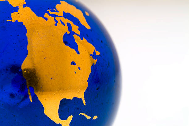 istock Grungey Globe Detail, North America 01 115860500