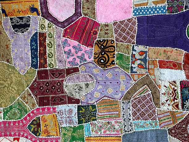 Colorful textile handmade in Rajasthan,India. Colorful textile handmade in Rajasthan,India. patchwork stock pictures, royalty-free photos & images