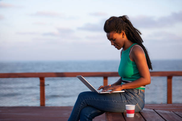 istock Woman working out of office. 1158608236