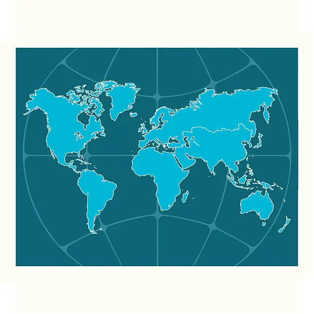 Vector illustration of Useful World Map