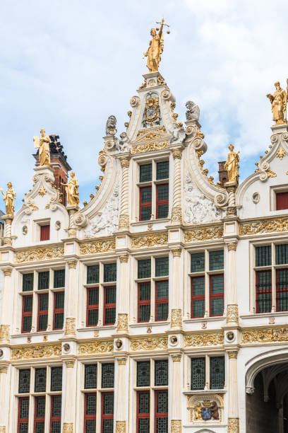 ayuntamiento en el burg, brujas - bruges town hall fotografías e imágenes de stock