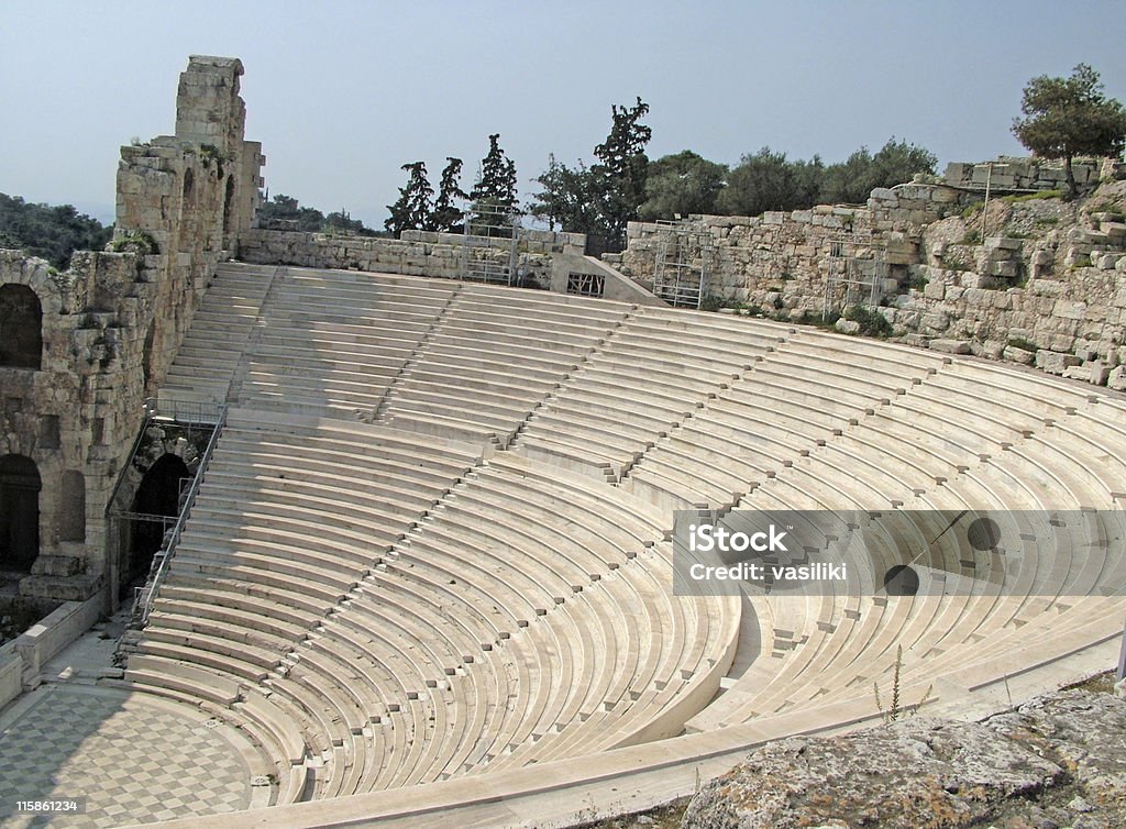Antiguo cine de Herod Atticus - Foto de stock de Acrópolis - Atenas libre de derechos