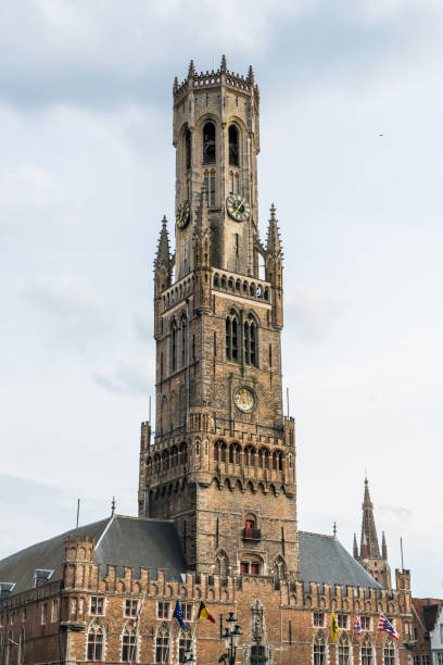 브뤼헤의 벨프리 타워, 벨기에 - belfort 뉴스 사진 이미지