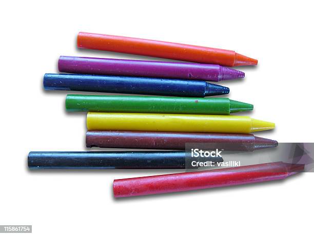 Colors Wax Crayons Stock Photo - Download Image Now - Arranging, Art, Art And Craft